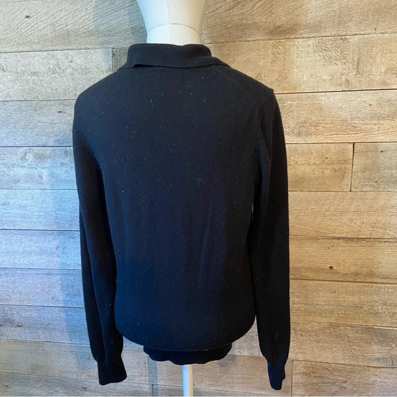 Neiman Marcus  women’s collared black sweater in‎ size small - Picture 4 of 8